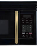 Forno Scalo 30-Inch Over the Range Microwave, Black - 1.6 cu.ft, 300 CFM Vent, Touch Control, LED Light