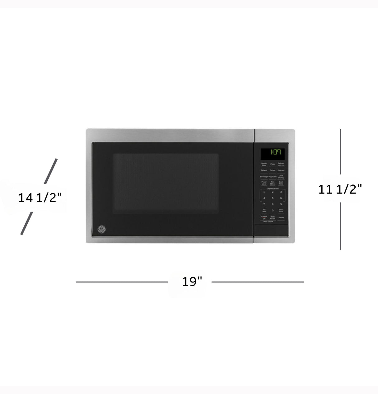 GE® 0.9 Cu. Ft. Capacity Countertop Microwave Oven