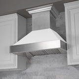 48" Colored Range Hood Shell in White Matte (8654-SH-WM-48)-Shell Only