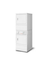 Commercial Gas, Non-Vended Stacked Dryers with Electronic Control