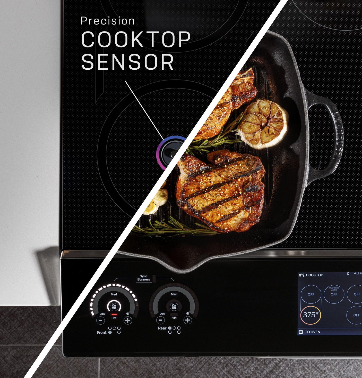 GE Profile™ 30" Smart Slide-In Front-Control Induction Fingerprint Resistant Range with In Oven Camera