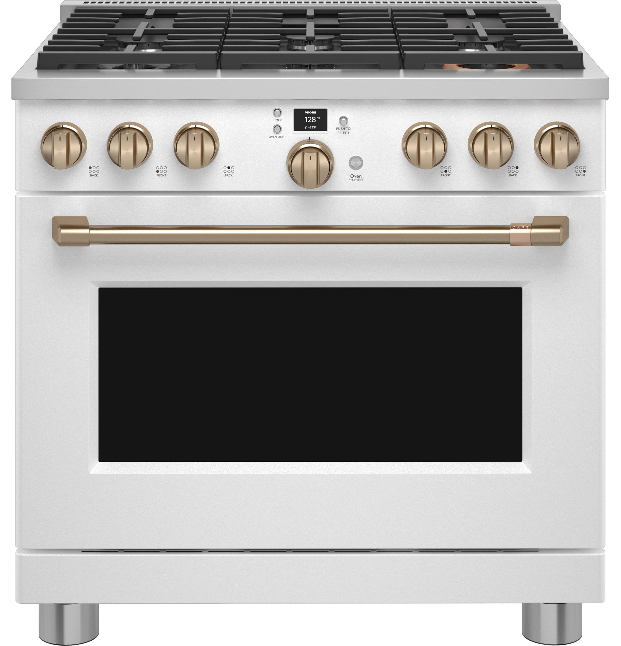 Café™ 36" Smart Dual-Fuel Commercial-Style Range with 6 Burners (Natural Gas)