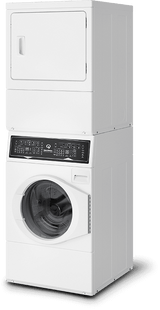 White Stacked Washer/Dryer: SF7 (Gas)