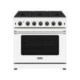 36 Inch Professional Gas Range In White
