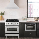 ZLINE 30 in. Convertible Stainless Steel Range Hood with Stainless Steel Handle (KB4STX-30) [Color: Stainless Steel]