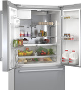 500 Series French Door Bottom Mount Refrigerator 36" Stainless steel (with anti-fingerprint), Total No Frost
