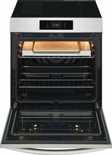 30" Front Control Induction Range with Stone-Baked Pizza