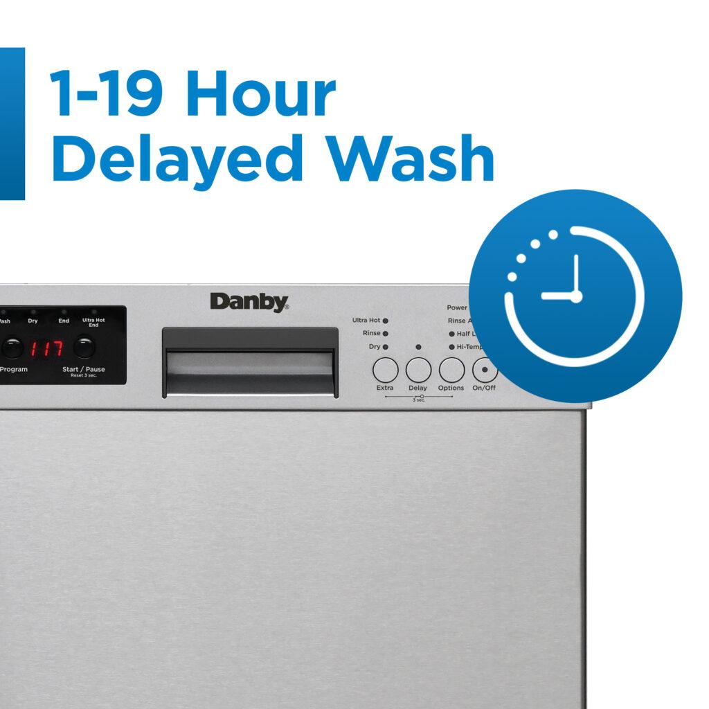 Danby 18" Wide Built-in Dishwasher in Stainless Steel