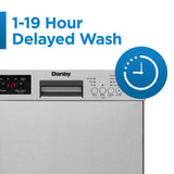 Danby 18" Wide Built-in Dishwasher in Stainless Steel