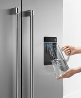 Freestanding French Door Refrigerator Freezer, 36", 20.1 cu ft, Ice & Water