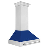 ZLINE 36 in. DuraSnow Stainless Steel Range Hood with DuraSnow Shell (8654SNX-36) [Color: Blue Gloss]