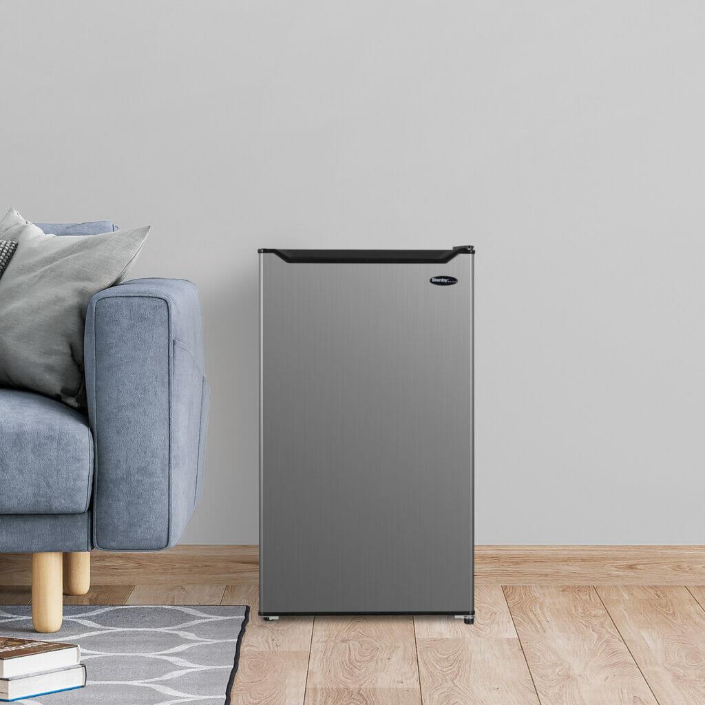 Danby Diplomat 3.2 cu. ft. Compact Refrigerator in Stainless Steel Look