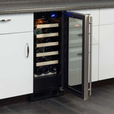 15-In Built-In Single Zone Wine Refrigerator with Door Swing - Right