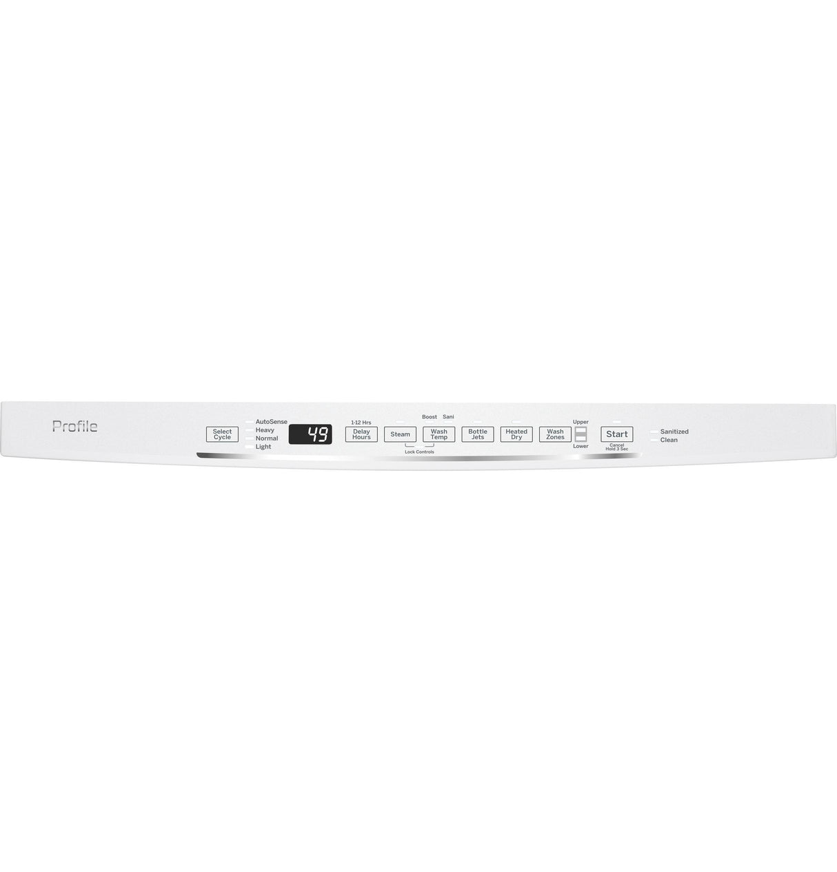 GE Profile™ Stainless Steel Interior Dishwasher with Hidden Controls