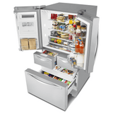 36-inch Wide Double Drawer French Door Refrigerator with Dual Cooling System - 26 cu. ft.