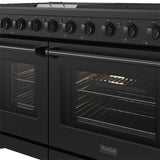 48 Inch Professional Gas Range In Black