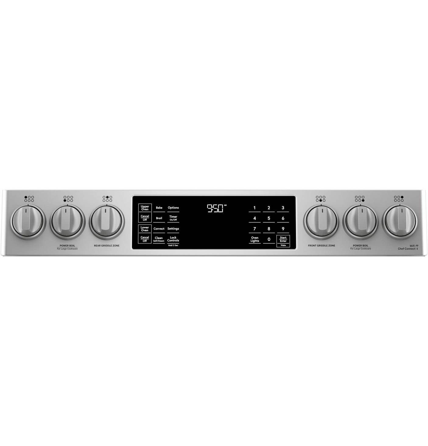 Café 30" Smart Slide-In, Front-Control, Dual-Fuel, Double-Oven Range with Convection