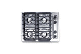 24" Wide 4-burner Gas Cooktop
