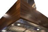 ZLINE 42 in. 1200 CFM Designer Series Wooden Wall Mount Range Hood in Butcher Block (681W-42)