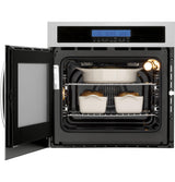 24" Single 2.0 Cu. Ft. Left-Swing True European Convection Oven