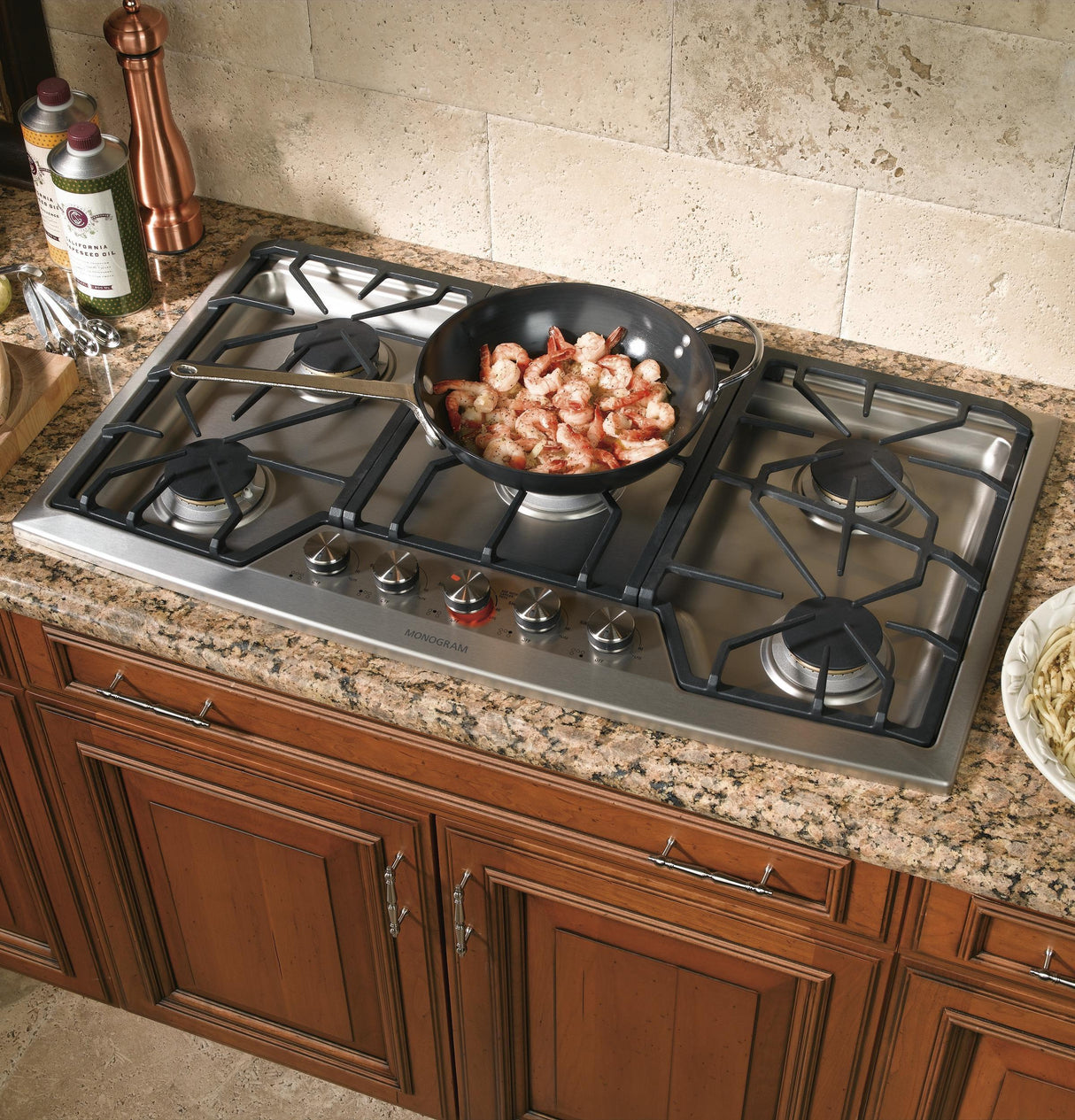 Monogram 36" Stainless Steel Gas Cooktop (Natural Gas)