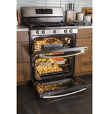 GE® 30" Free-Standing Gas Double Oven Convection Range