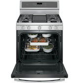 GE Profile™ Series 30" Free-Standing Gas Convection Range with Warming Drawer