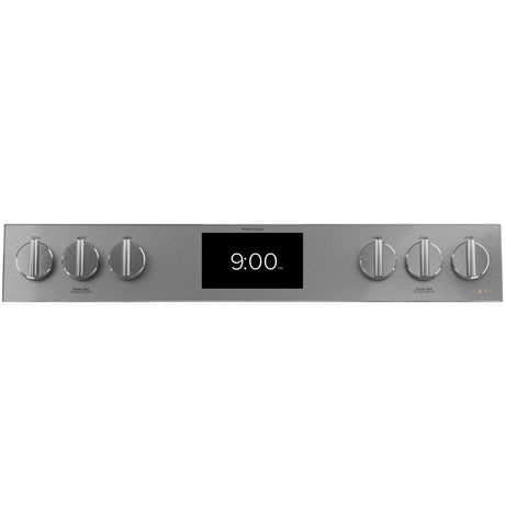 Café™ 30" Smart Slide-In, Front-Control, Dual-Fuel Range in Platinum Glass