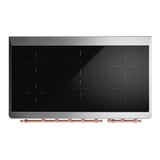 ILVE UMIB48QNR3SSP Majestic III 48 inch Induction Range with 6 Elements, 5.02 cu. ft. Total Oven Capacity (Solid Door, Stainless Steel, Copper)