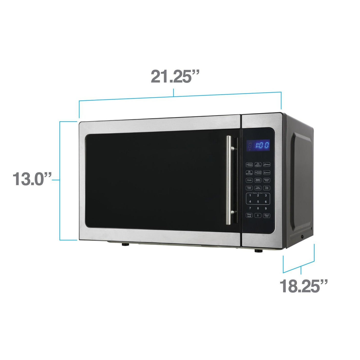 Avanti 1.5 cu. ft. Microwave Oven - Stainless Steel