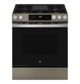 GE® 30" Slide-In Front-Control Convection Gas Range with No Preheat Air Fry and EasyWash™ Oven Tray