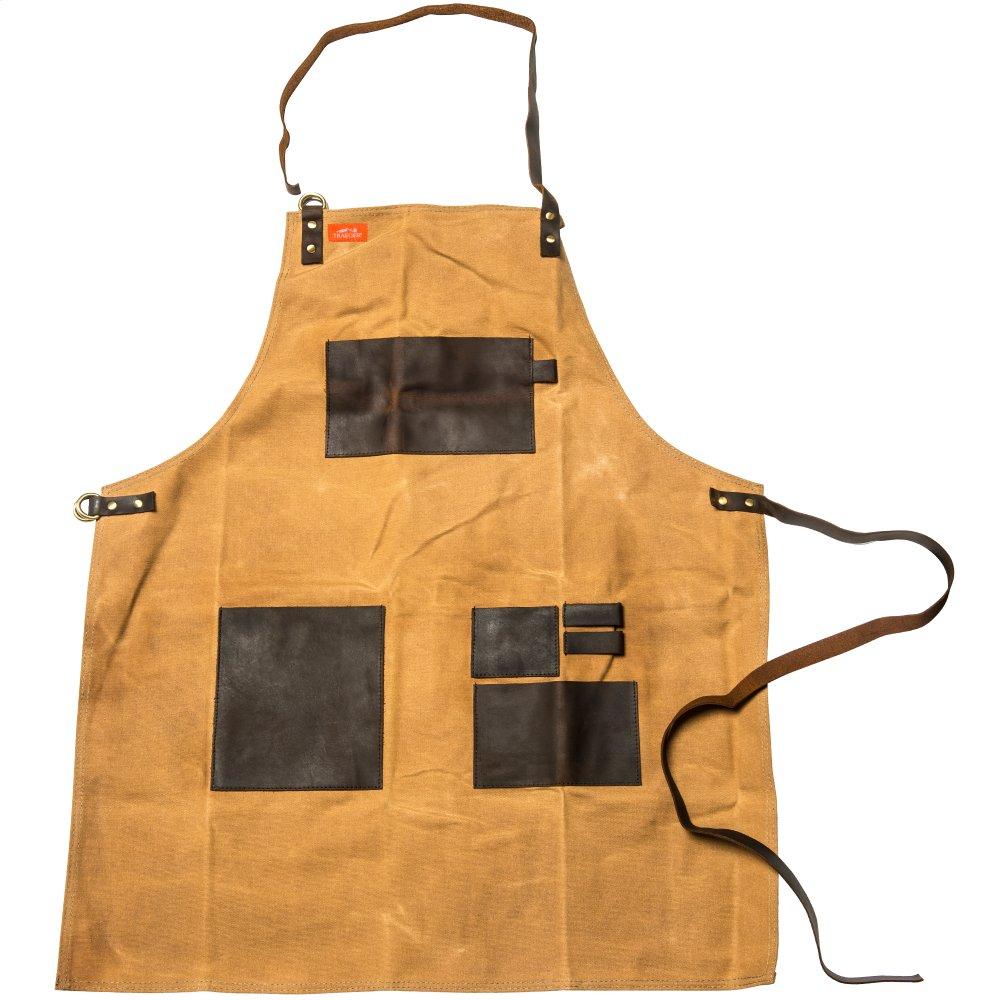 Grilling Apron - Brown Canvas & Leather L