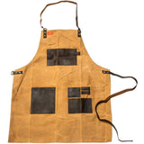Grilling Apron - Brown Canvas & Leather L