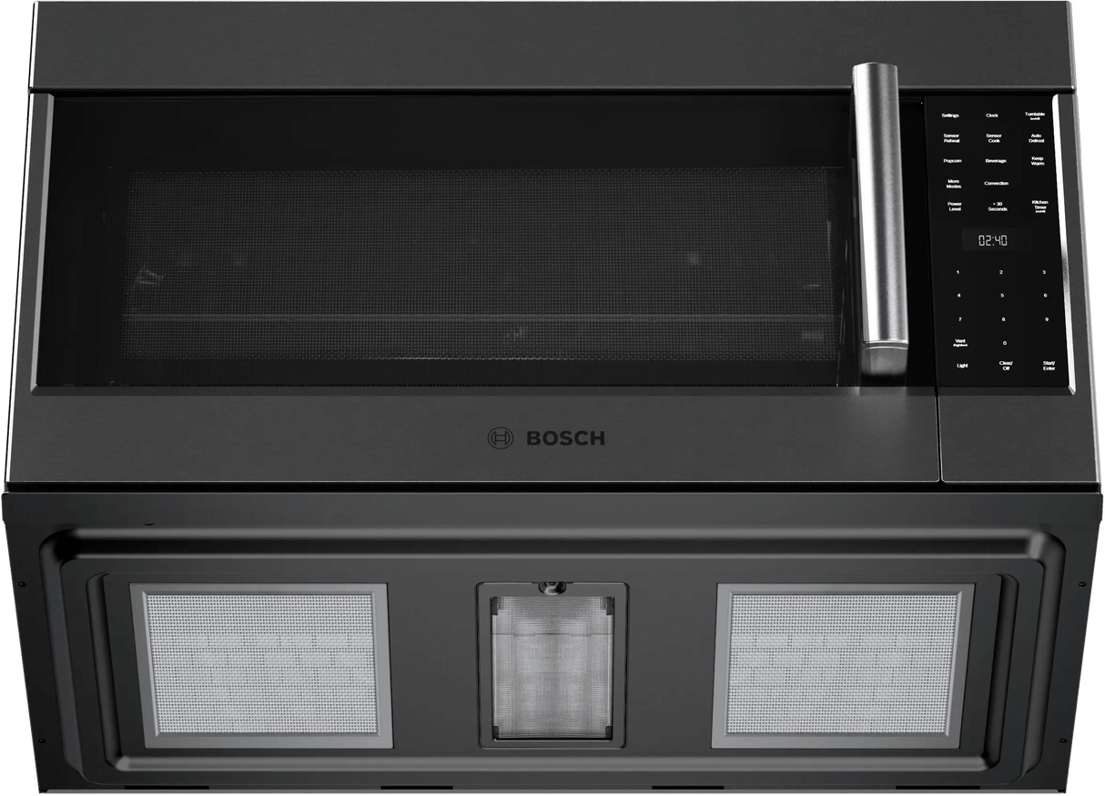 800 Series Over-The-Range Microwave 30" Left SideOpening Door, Black Stainless Steel