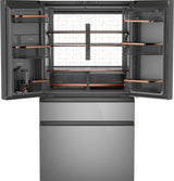 Café™ ENERGY STAR® 28.7 Cu. Ft. Smart 4-Door French-Door Refrigerator in Platinum Glass With Dual-Dispense AutoFill Pitcher