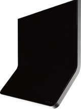 Horizon, Wall, 90cm, SS/Black Glass, BODY ONLY