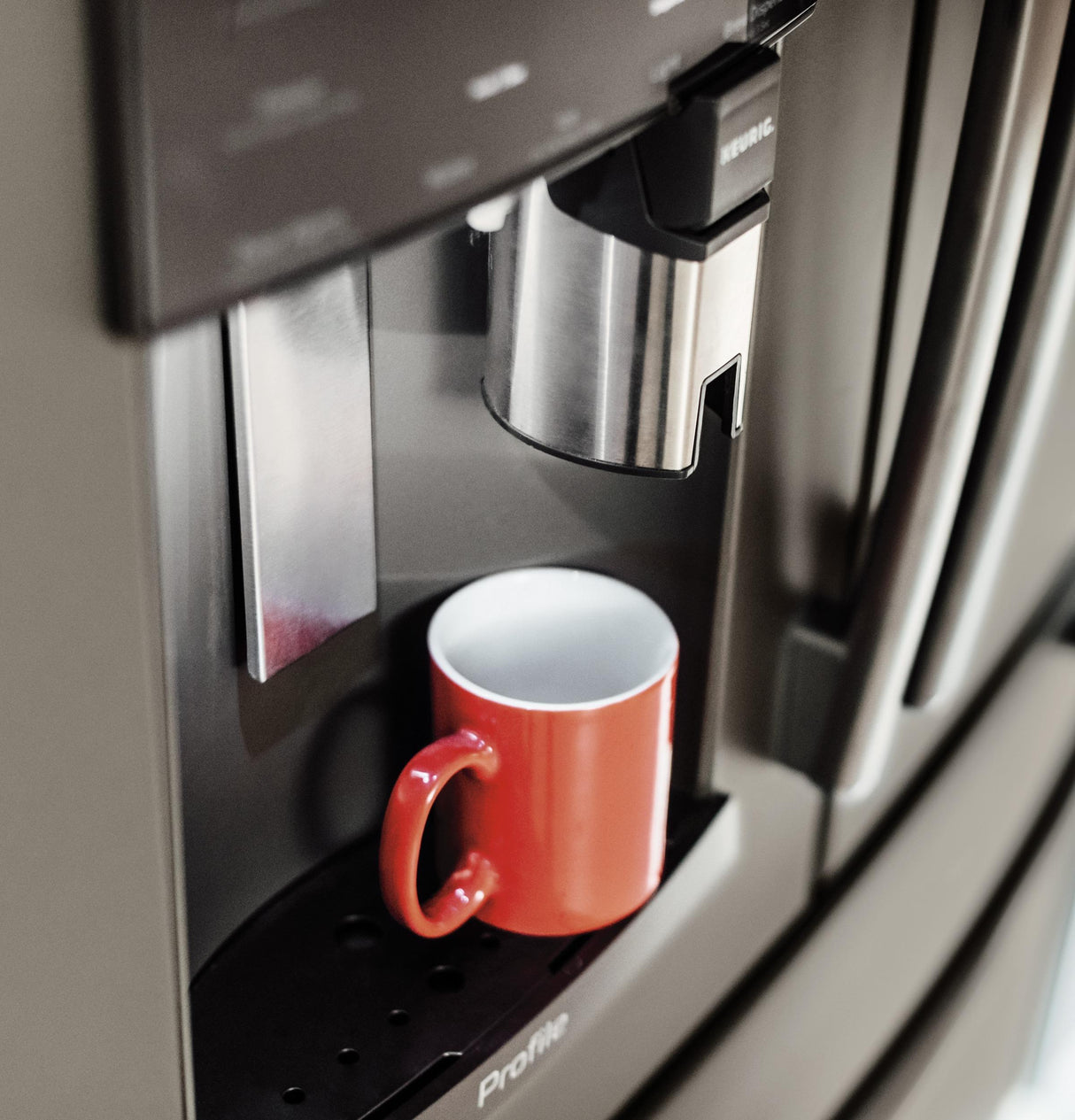 GE Profile™ Series ENERGY STAR® 27.8 Cu. Ft. French-Door Refrigerator with Keurig® K-Cup® Brewing System