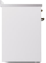 Nostalgie II 30 Inch Electric Freestanding Range in White with Bronze Trim