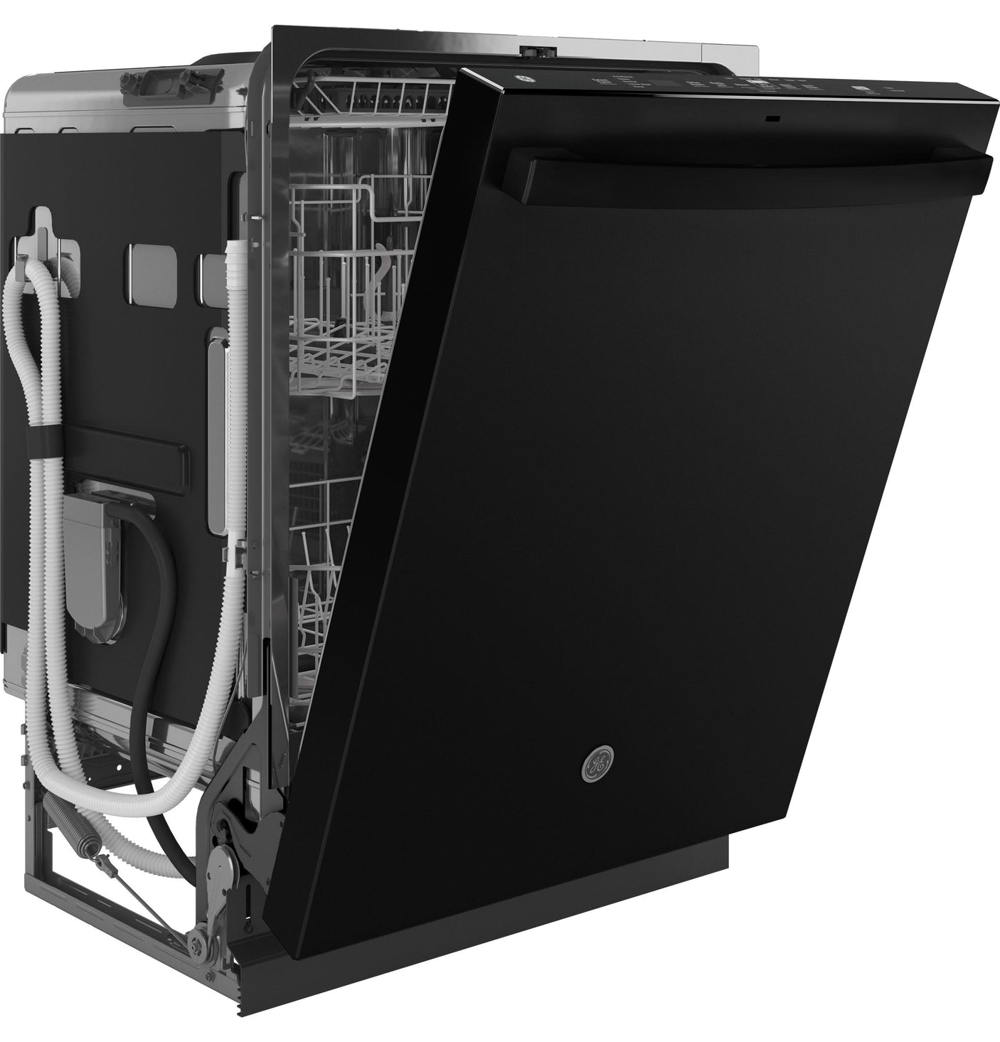 GE® ENERGY STAR® Top Control with Stainless Steel Interior Dishwasher with Sanitize Cycle