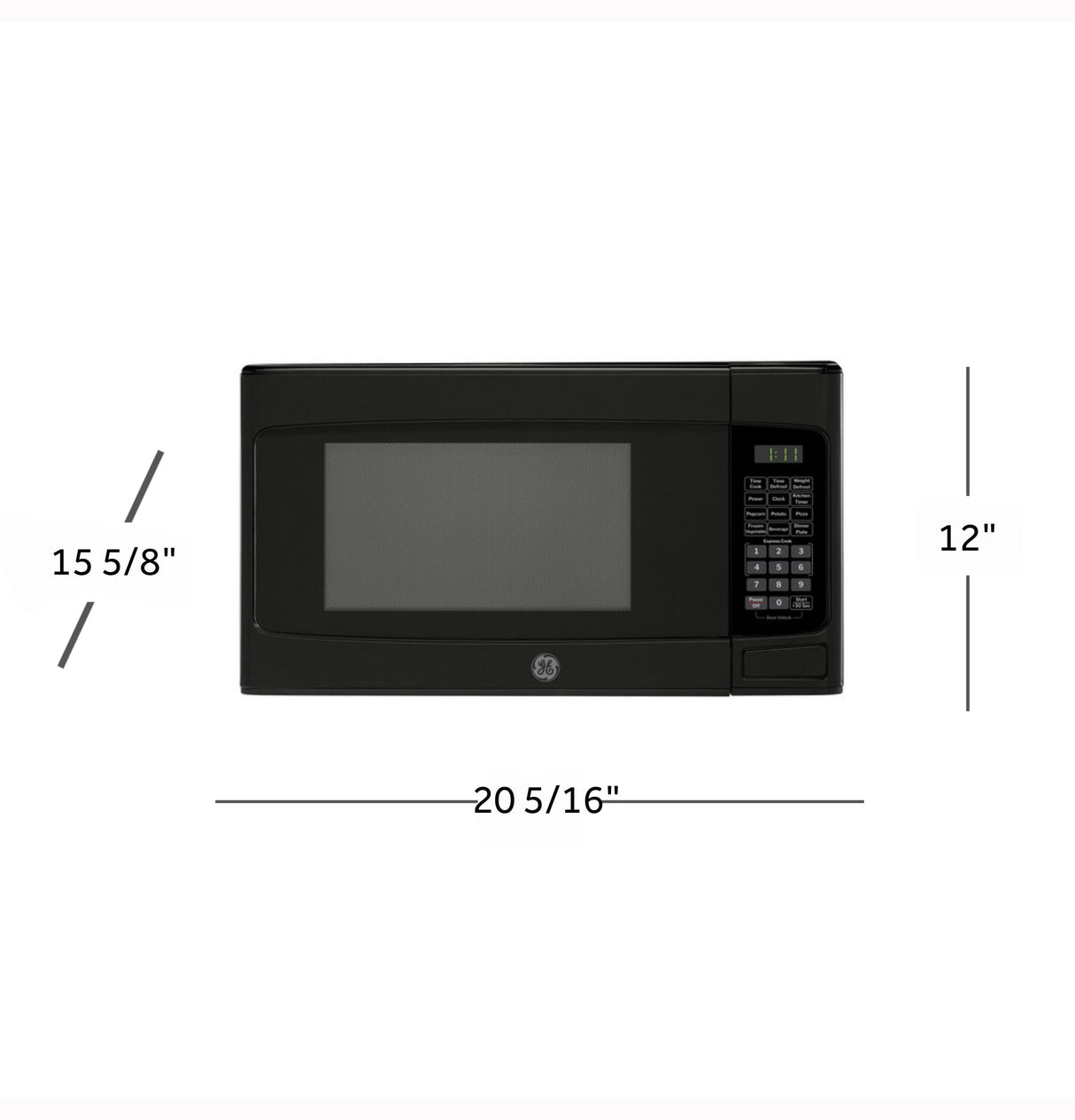 GE® 1.1 Cu. Ft. Capacity Countertop Microwave Oven