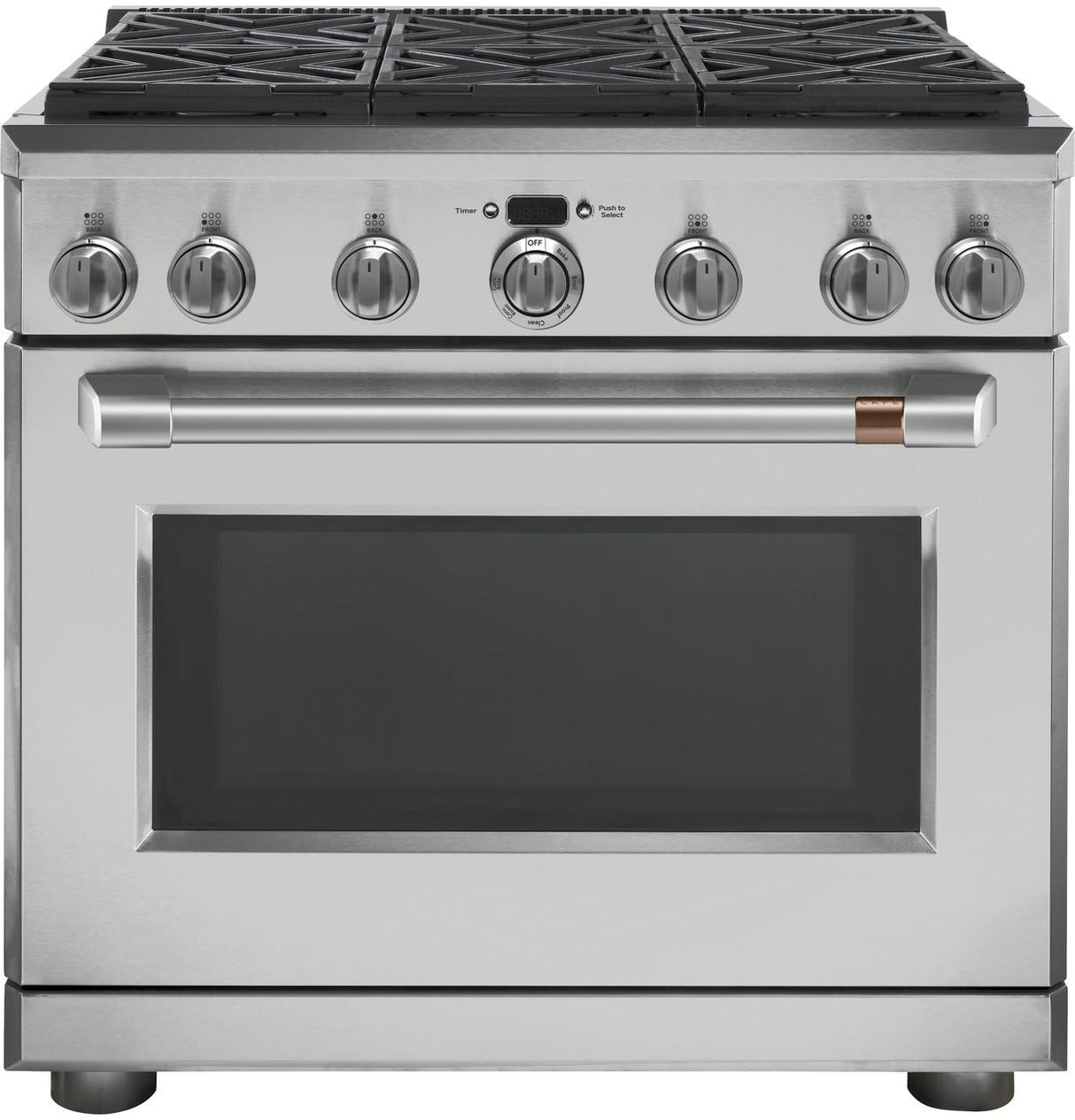 Café™ 36" All-Gas Commercial-Style Range with 6 Burners (Natural Gas)