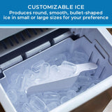 Avanti Speedy Ice Countertop Bullet Ice Maker - Stainless Steel / 5.82 cu. ft.