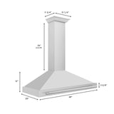 ZLINE 48 in. Convertible Stainless Steel Range Hood with Stainless Steel Handle (KB4STX-48) [Color: Stainless Steel]