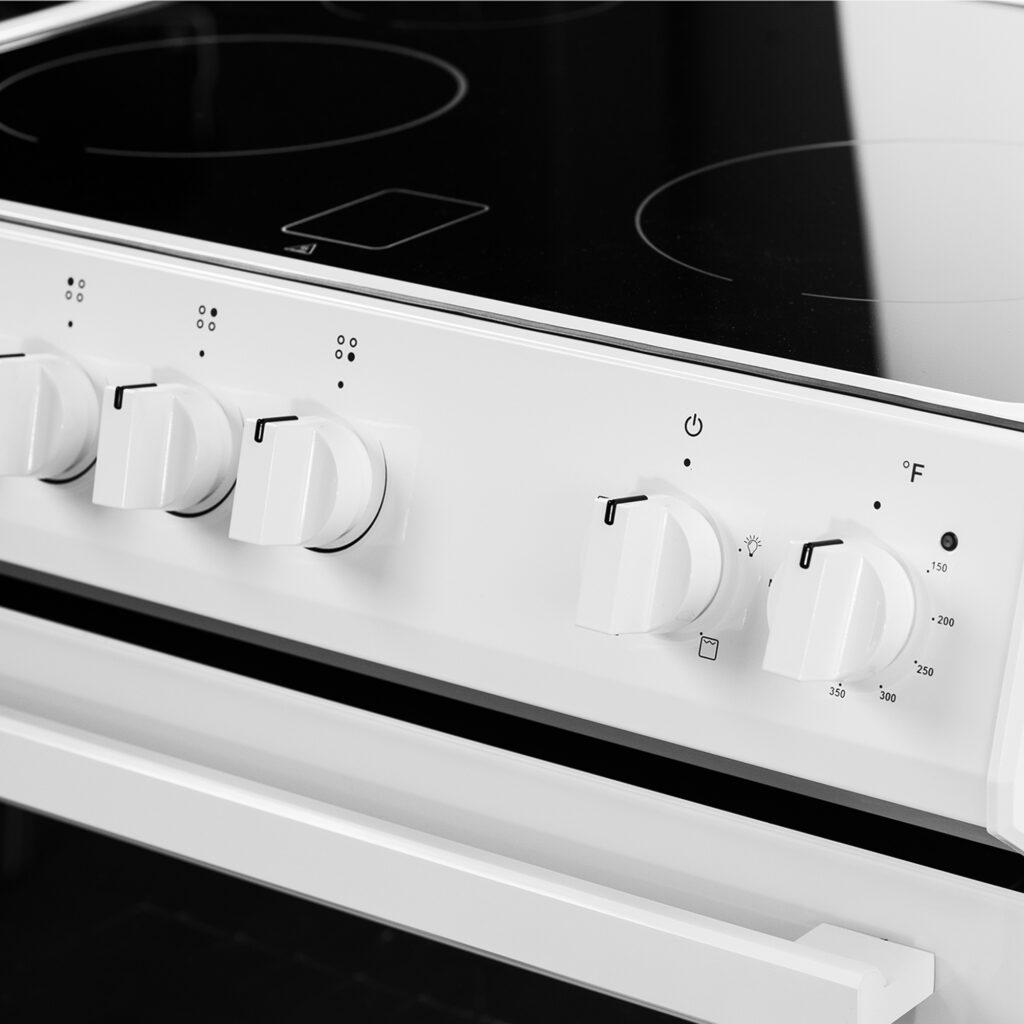 Danby 30 Slide in Smooth Top Electric Range with Knob Controls in White