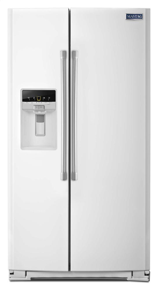 36-inch Wide Side-by-Side Refrigerator with External Ice and Water - 26 cu. ft.