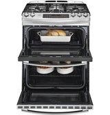 GE Profile™ Series 30" Slide-In Front Control Double Oven Gas Range