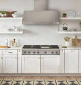 Café™ 48" Commercial-Style Gas Rangetop with 6 Burners and Griddle (Natural Gas)