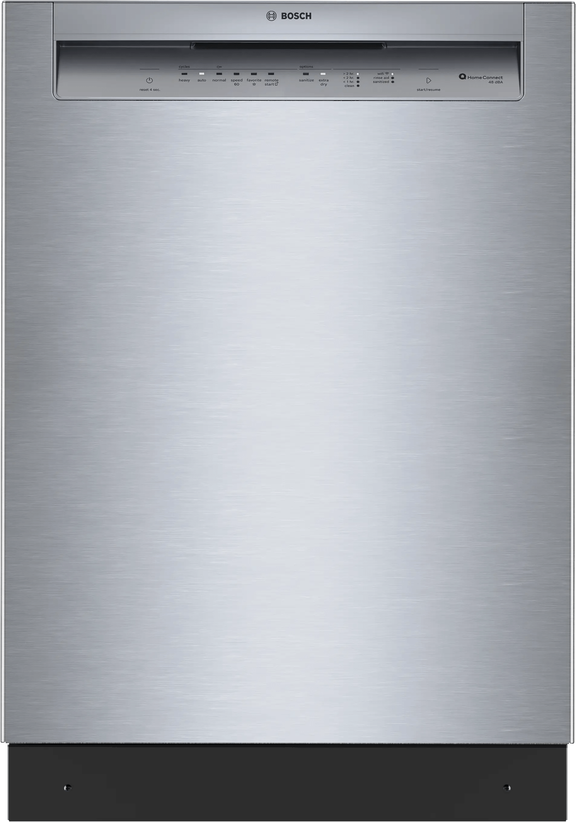 300 Recessed Handle, 48 dBA, Standard 3rd Rack, PureDry - SS