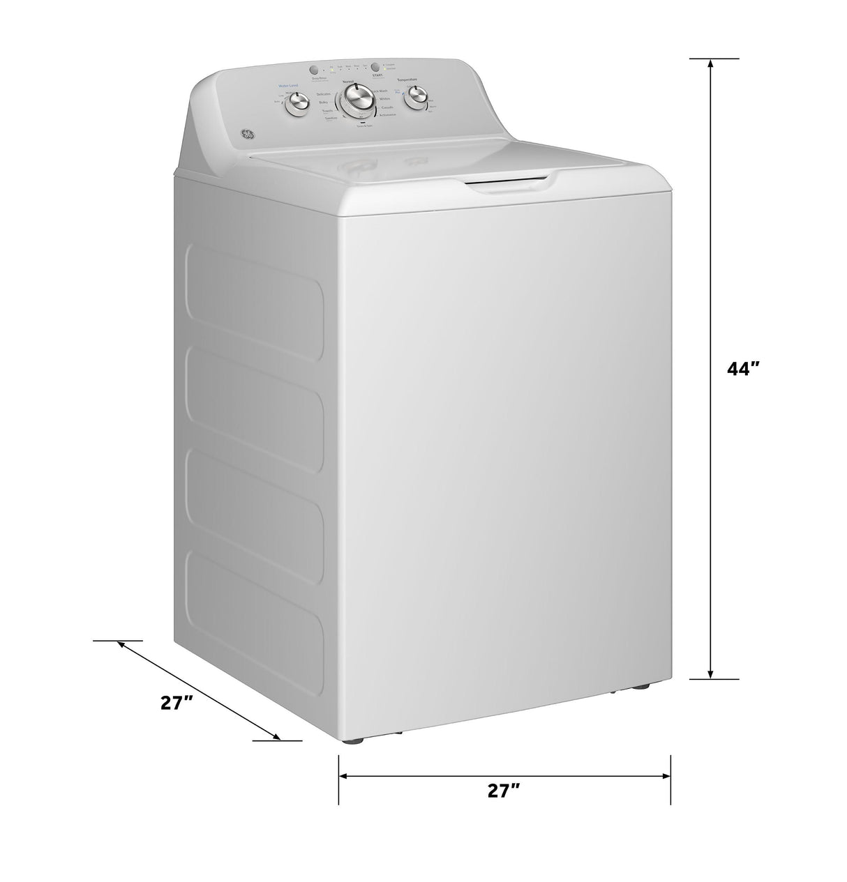 GE® 4.3 cu. ft. Capacity Washer with Stainless Steel Basket,Cold Plus and Water Level Control