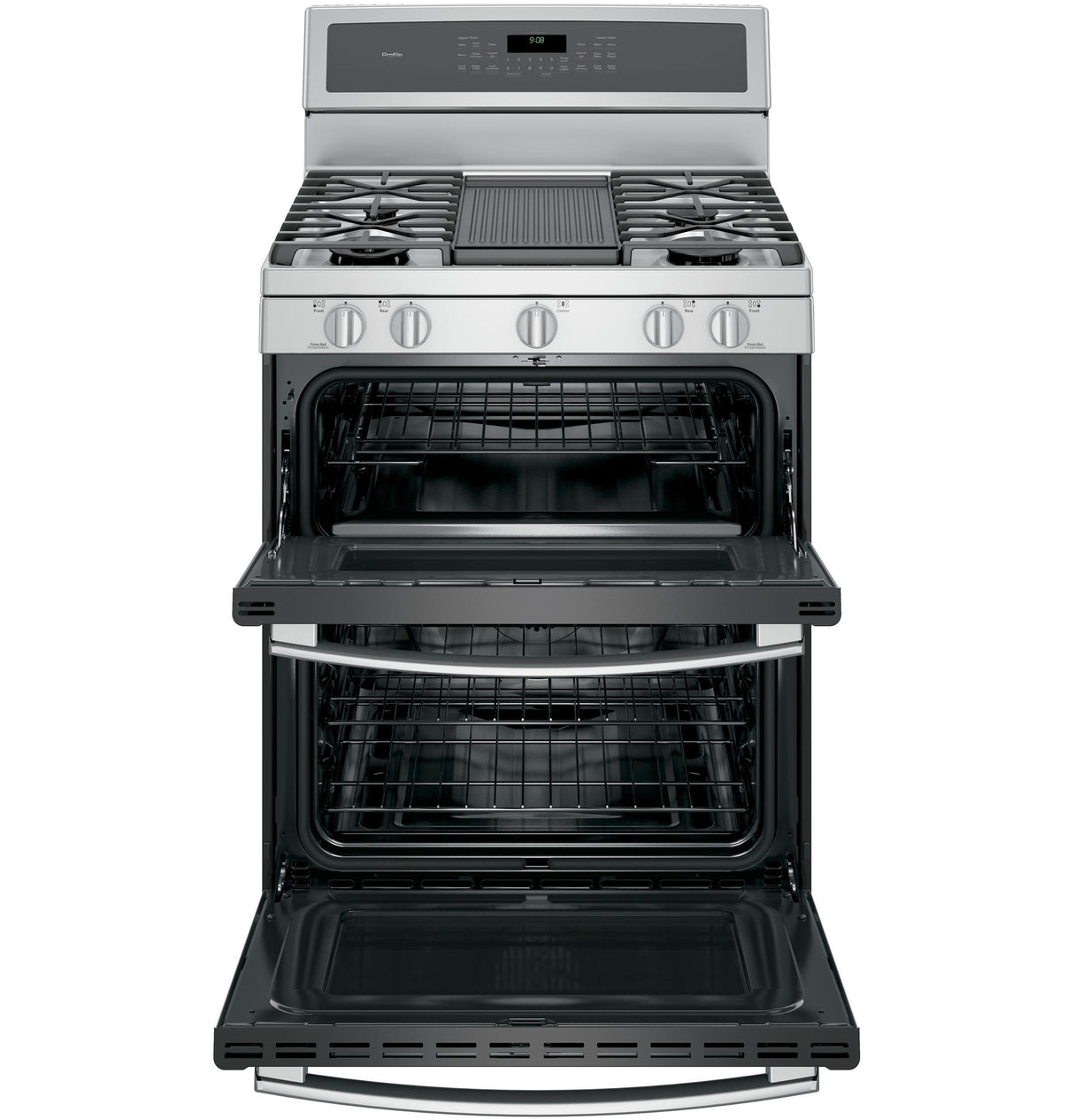GE Profile™ Series 30" Free-Standing Gas Double Oven Convection Range